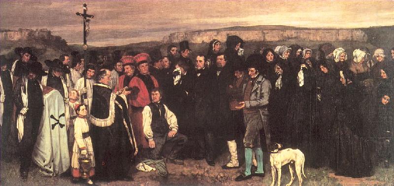Courbet, Gustave A Burial at Ornans china oil painting image